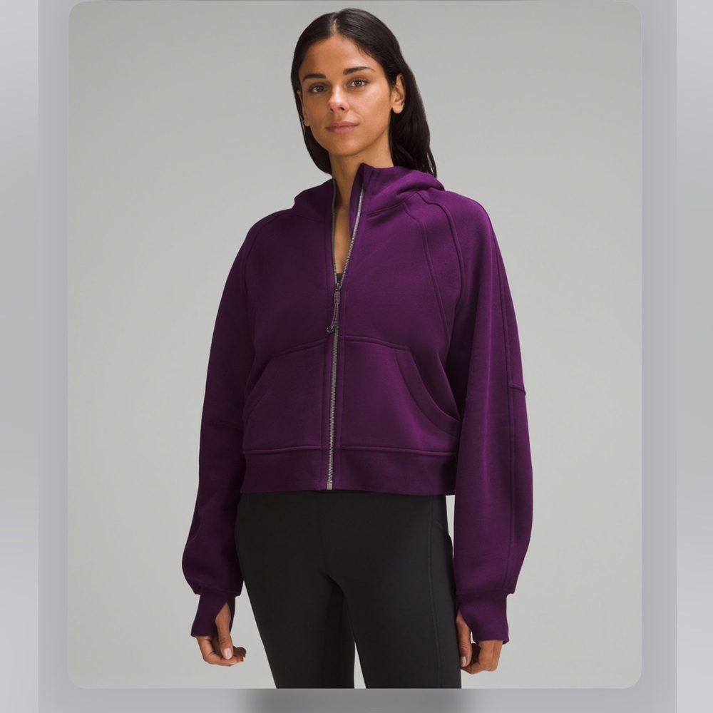 Mint Condition Lululemon Scuba Oversized Full-Zip Hoodie Dramatic Magenta M/L